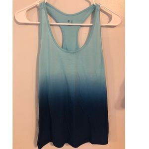Ombré Blue Workout Tank